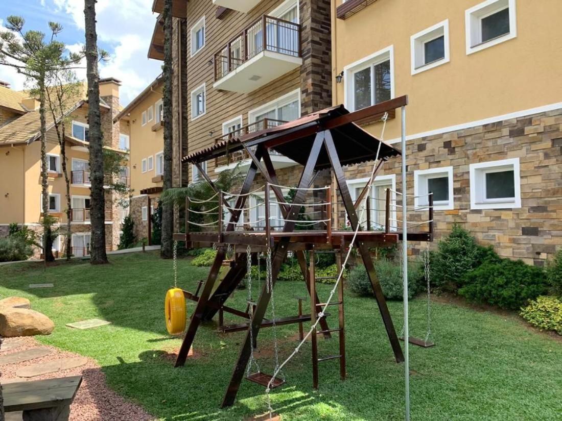 Apto 103 B,2, Proximo A Museus E Restaurantes, Condominio Com Piscina Aquecida. Gramado Bagian luar foto