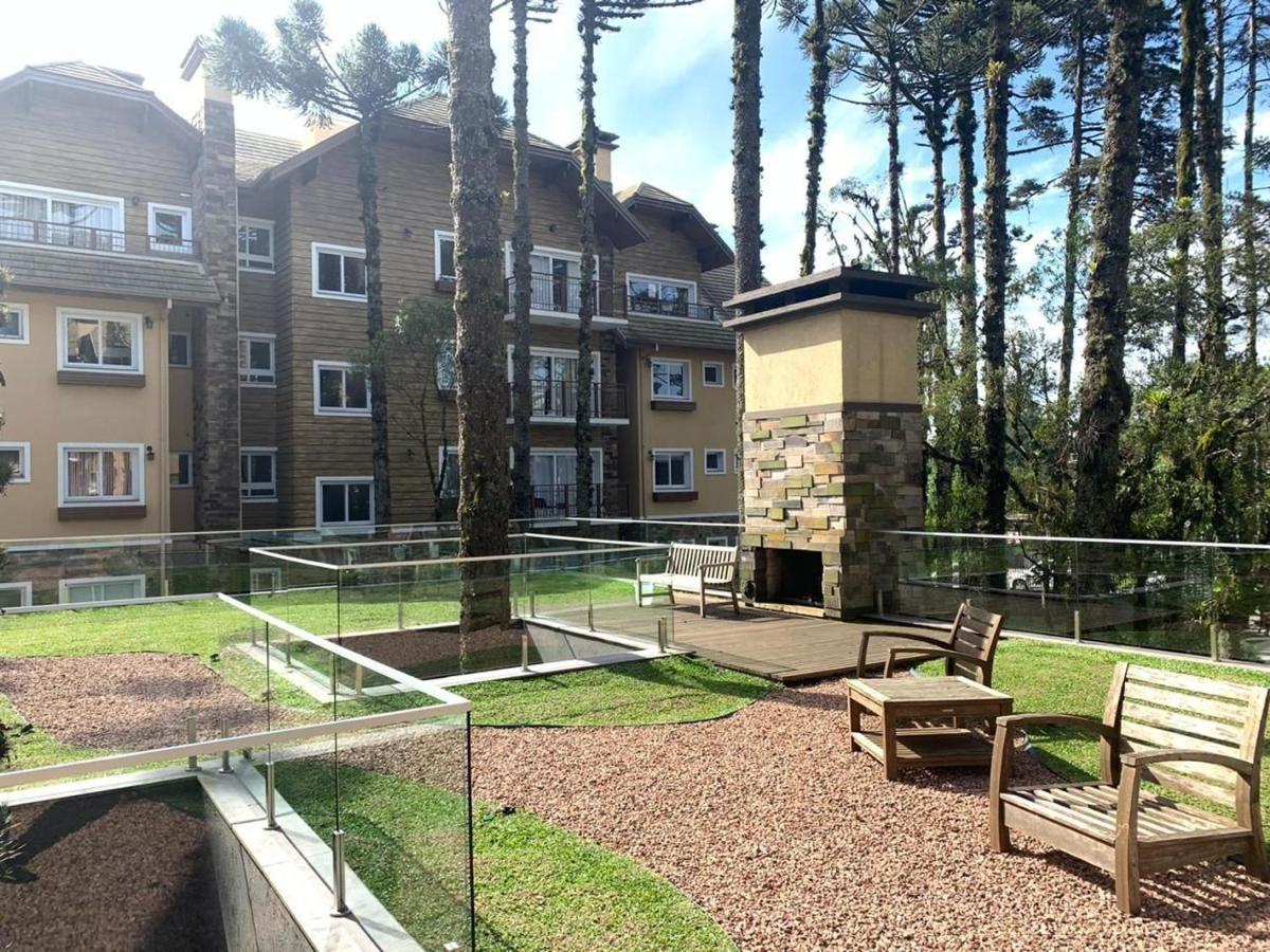 Apto 103 B,2, Proximo A Museus E Restaurantes, Condominio Com Piscina Aquecida. Gramado Bagian luar foto